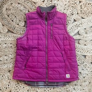 NWOT Women’s Carhartt Reversible Flannel Vest